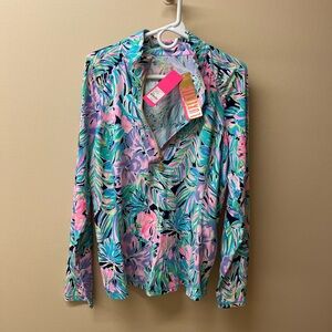 Colorful Floral Long Sleeve athletic long sleeve **Brand new with tags**